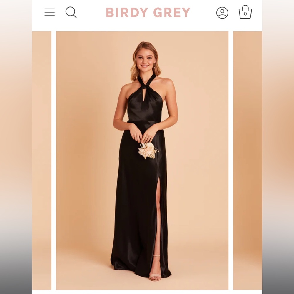 Birdy Grey Black Halter Maxi Dress